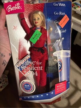 Barbie Red Campaign Suit Doll by Barbie - Red, Blue, White